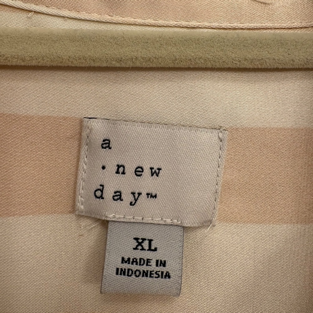A New Day Striped Satin blouse - Picture 3 of 7